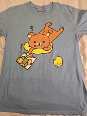 Rilakkuma Light Blue Short Sleeve Graphic Tee